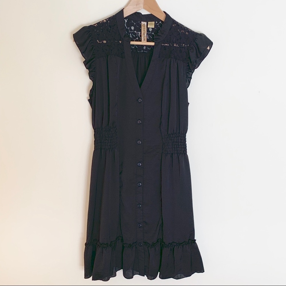 Button-Down Little Black Dress